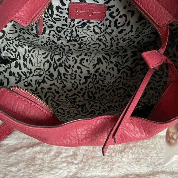 Brand New Jessica Simpson Rose Hobo Soft Vegan handbag Gold Accents Beautiful - Picture 6 of 8